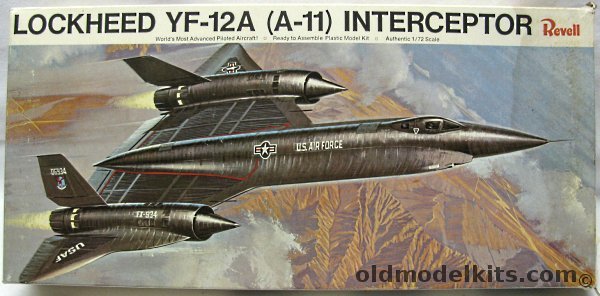 Revell 1/72 Lockheed YF-12A (A-11) Interceptor, H206 plastic model kit